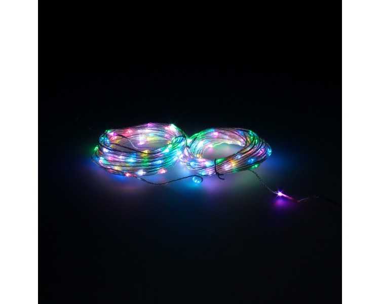Guirnalda Luces Navidad 200 Leds Multicolor RGB Con Mando Luz Navidad Interiores y Exteriores Ip44