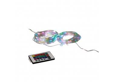 Guirnalda Luces Navidad 200 Leds Multicolor RGB Con Mando Luz Navidad Interiores y Exteriores Ip44