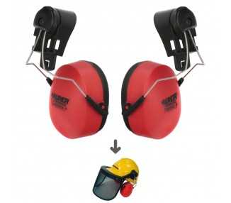 Recambio Protector Auditivo Para Casco Con Visera, Protector Facial De Rejilla y Protector Auditivo Maurer Modelo 99790