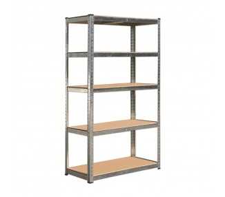 Modulo Estanteria Montaje Rápido Sin Tornillos 90x40x180 cm. (5 Bateas)
