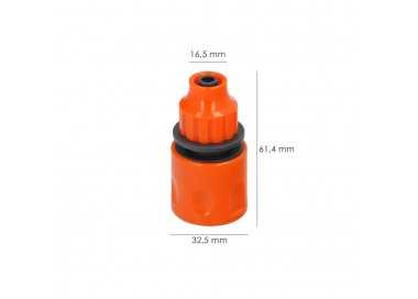 Conector Manguera Tubo Autoenroscable 10x12 mm.