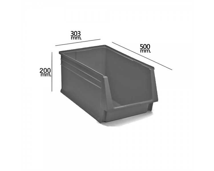 Gaveta Apilable Gris Nº58 500x303x200 mm.