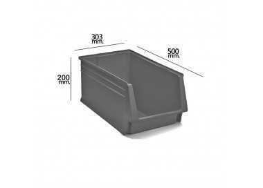 Gaveta Apilable Gris Nº58 500x303x200 mm.