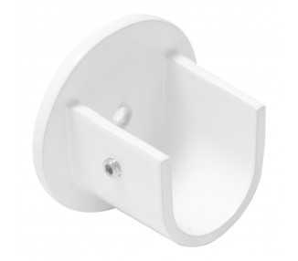Soporte Zirconio Lateral Para Barras Ø 20 mm. Acabado Blanco (2 Piezas)