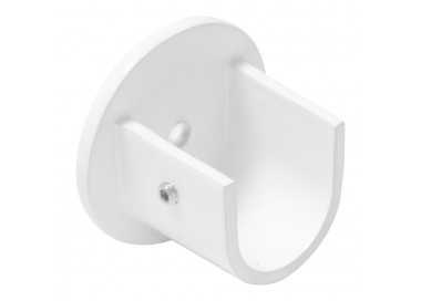 Soporte Zirconio Lateral Para Barras Ø 20 mm. Acabado Blanco (2 Piezas)