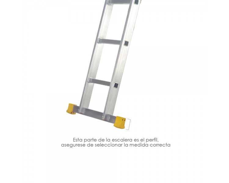 Contera Larguero Escalera 2 y 3 tramos / Escalera Multiposicional con Perfil 58 mm. Versión 2019