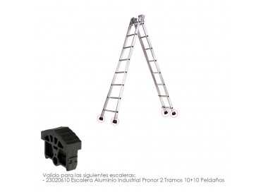 Contera Para Escalera Pronor 2 Tramos Con 10+10 Peldaños ( Perfil 66 mm.)