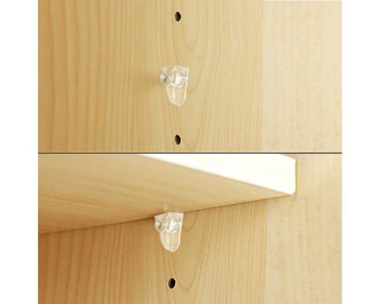 Soporte de Plastico Con Anclaje Metalico 5 Ø mm. Para Estanterias / Estantes (Caja 100 Unidades)