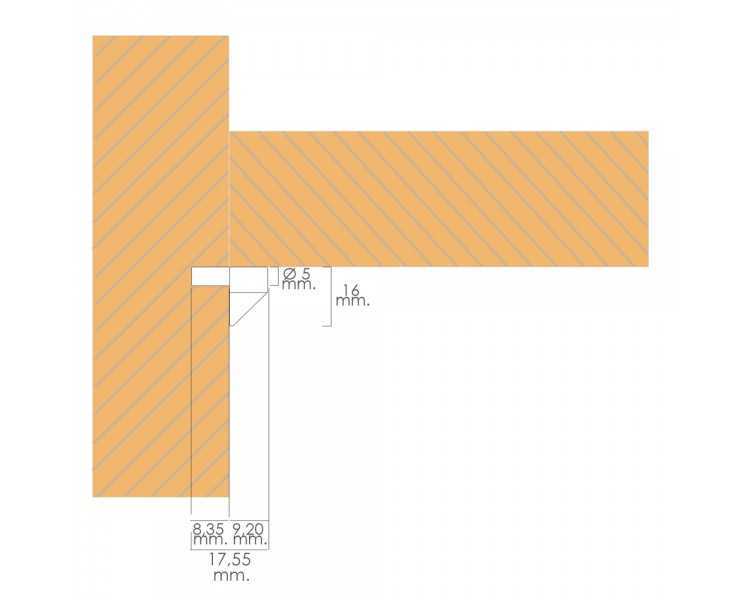 Soporte de Plastico Con Anclaje Metalico 5 Ø mm. Para Estanterias / Estantes (Caja 100 Unidades)