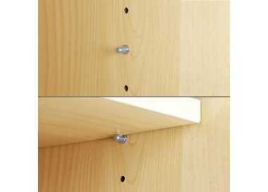 Soporte de Metalico Con Anclaje 5 Ø mm. Para Estanterias / Estantes (Caja 100 Unidades)