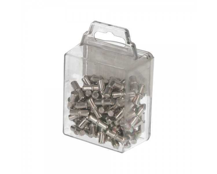 Soporte de Metalico Con Anclaje 5 Ø mm. Para Estanterias / Estantes (Caja 100 Unidades)