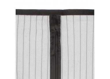 Cortina Mosquitera Para Puertas Con Cierre Central Magnetico Automatico 120 x 240 (Alt.) cm. Color Negro.