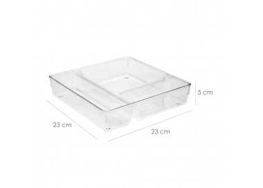 Organizador de Plastico Para Cajones "System Nº1"  23x23x5 cm.