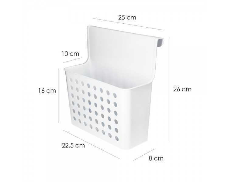 Cesta Organizadora Plastico Para Armarios Oryx 13x24,5x26 cm.