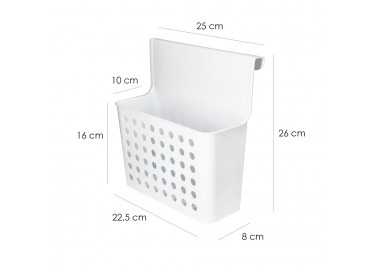 Cesta Organizadora Plastico Para Armarios Oryx 13x24,5x26 cm.