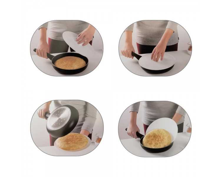 Tapa Plastico Giratortillas Oryx Ø 25,5 cm. (Tapa Vuelve Tortillas, Tapa Giratortillas, Tapa Gira Tortillas)
