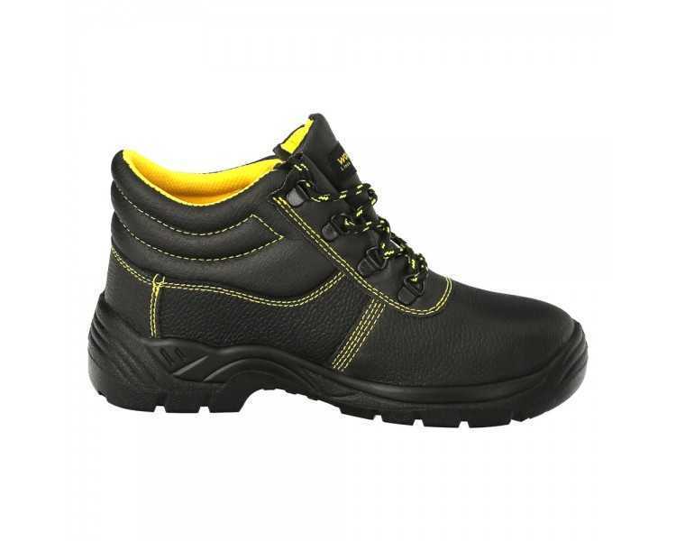 Botas Seguridad S3 Piel Negra Wolfpack  Nº 48 Vestuario Laboral,calzado Seguridad, Botas Trabajo. (Par)