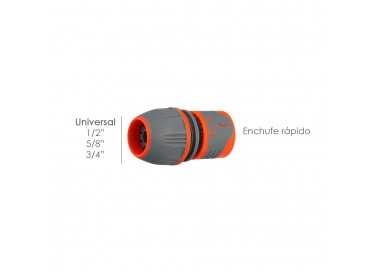 Conector Manguera Plastico Universal  1/2" 5/8" 3/4"