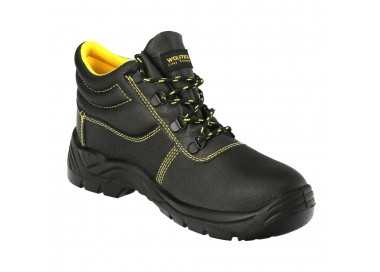 Botas Seguridad S3 Piel Negra Wolfpack  Nº 37 Vestuario Laboral,calzado Seguridad, Botas Trabajo. (Par)