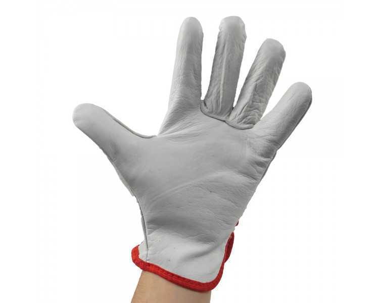 Guantes Piel FLOR  9" C/Colgador (Par)
