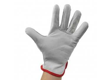 Guantes Piel FLOR  9" C/Colgador (Par)