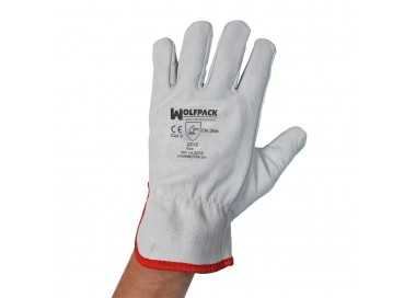 Guantes Trabajo Piel FLOR 7" C/Colgador (Par)