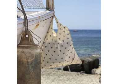 Bolsa Compra Algodon Organico 100% Plegable 52x47 cm.