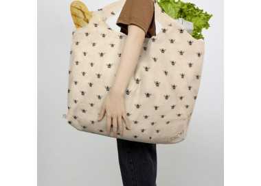 Bolsa Compra Algodon Organico 100% Plegable 52x47 cm.