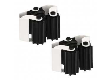 Colgador Adhesivo / Atornillable Para Escobas, Fregonas, Cepillos, Recogedores (Blister 2 piezas)