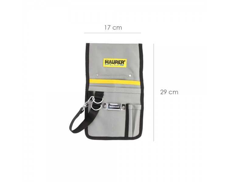 Funda Bolsa Porta Herramientas Para Cinturon Con 7 Bolsillos y Mosqueton Portaherramientas Electricista Multibolsillos Poliester