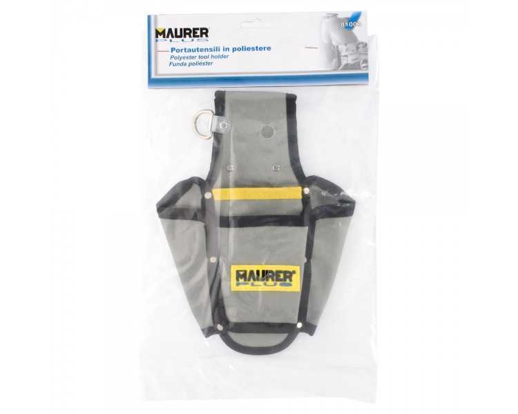 Funda Bolsa Porta Herramientas Para Cinturon Con 4 Bolsillos. Portaherramientas Electricista Multibolsillos Poliester