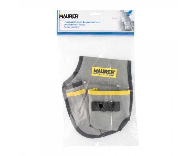Funda Bolsa Porta Herramientas Para Cinturon Con 3 Bolsillos y 4 Elasticos. Portaherramientas Electricista Multibolsillos