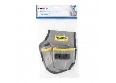Funda Bolsa Porta Herramientas Para Cinturon Con 3 Bolsillos y 4 Elasticos. Portaherramientas Electricista Multibolsillos