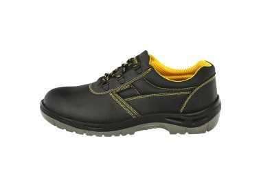 Zapatos Seguridad S3 Piel Negra Wolfpack  Nº 39 Vestuario Laboral,calzado Seguridad, Botas Trabajo. (Par)