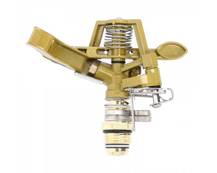 Aspersor Riego Regulable Metalico Sectorial Toma 1/2" Fabricado En Zinc, Riego De Jardines / Cesped