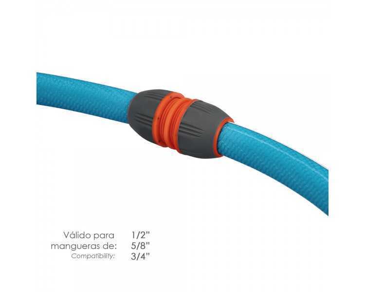 Reparador Universal Mangueras 1/2" 5/8" y 3/4". Facil de usar, Plastico Soft Touch.