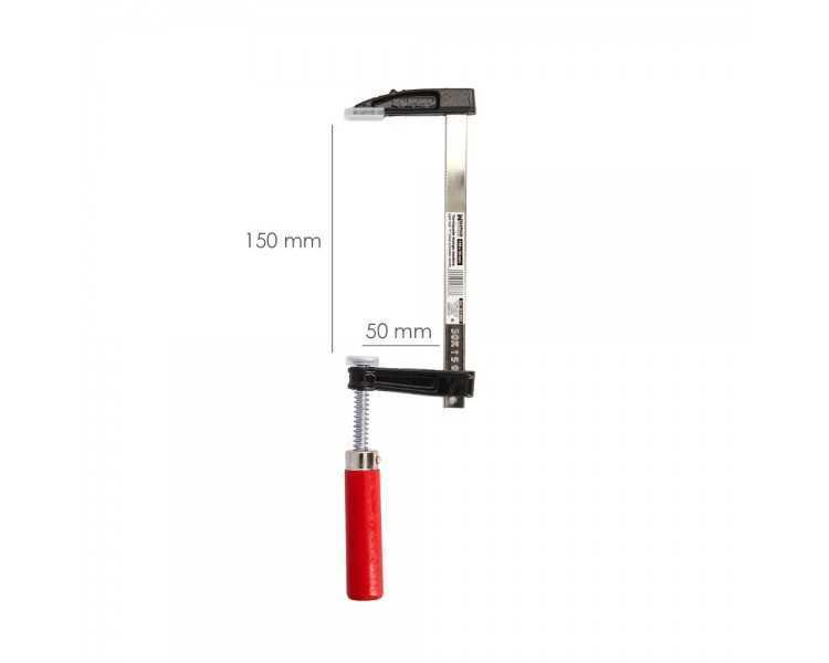 Sargento / Torniquete Mango Madera  150x 50 mm. Clips Para Madera, Sargento Carpinteria, Abrazaderas Carpinteria, Prensa Madera.