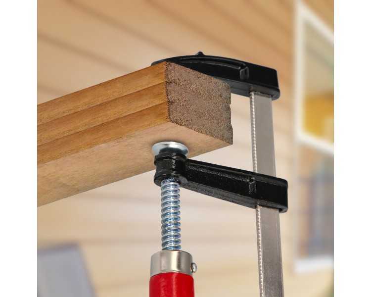Sargento / Torniquete Mango Madera  150x 50 mm. Clips Para Madera, Sargento Carpinteria, Abrazaderas Carpinteria, Prensa Madera.