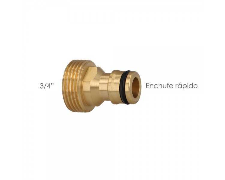 Adaptador Manguera Laton  3/4" macho