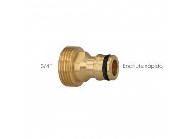 Adaptador Manguera Laton  3/4" macho