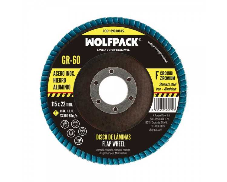 Disco Laminas Abrasivo Para Amoladora Ø 115 mm. Grano 60 Disco Laminado Acero, Disco Lija Acero Inoxidable, Disco Pulidor Acero