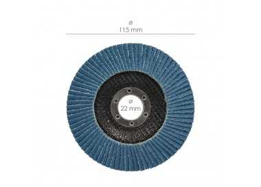 Disco Laminas Abrasivo Para Amoladora Ø 115 mm. Grano 60 Disco Laminado Acero, Disco Lija Acero Inoxidable, Disco Pulidor Acero
