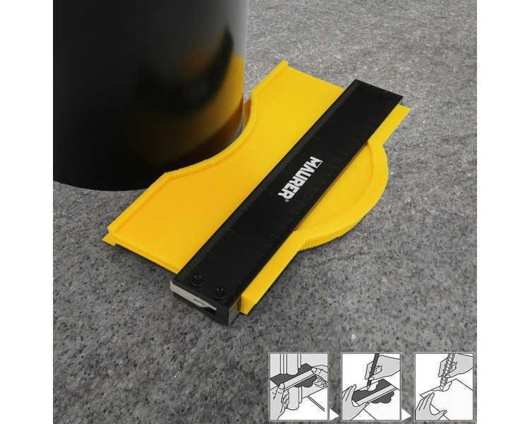 Medidor De Contornos 100x125 mm. Con Bloqueo. Medidor De Perfiles, Medidor Formas, Duplicador Perfiles, Preciso,Dureza Ajustable