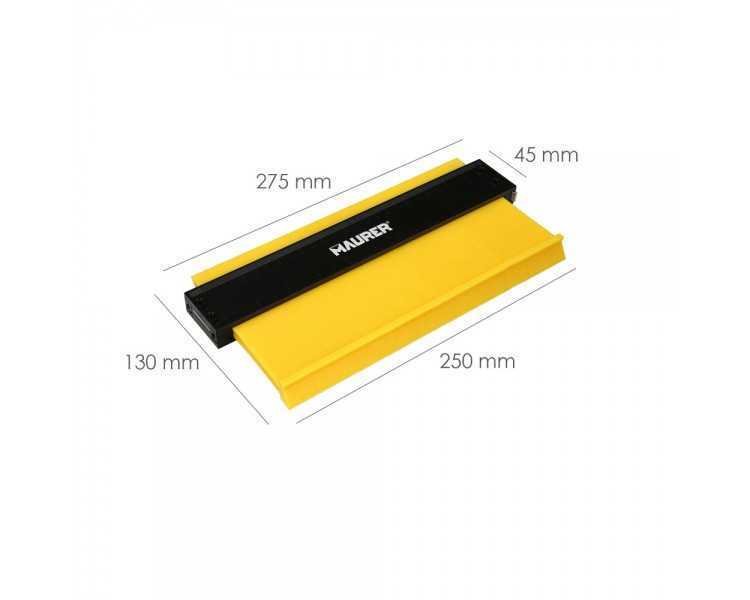 Medidor De Contornos 130x250 mm. Con Bloqueo. Medidor De Perfiles, Medidor Formas, Duplicador Perfiles, Preciso,Dureza Ajustable