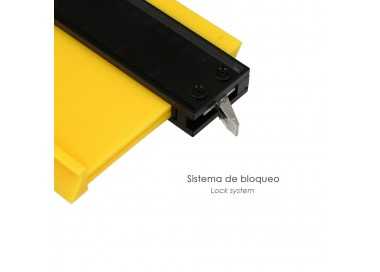 Medidor De Contornos 130x250 mm. Con Bloqueo. Medidor De Perfiles, Medidor Formas, Duplicador Perfiles, Preciso,Dureza Ajustable