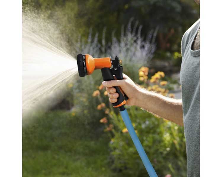 Pistola Riego Jardin Manguera Metal Soft-Touch 10 Posiciones