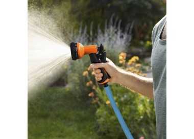 Pistola Riego Jardin Manguera Metal Soft-Touch 10 Posiciones