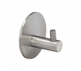Gancho Colgador Baño Individual Toallas / Albornoz Color Inox Autoadhesivo Resistente, Sin Tornillos