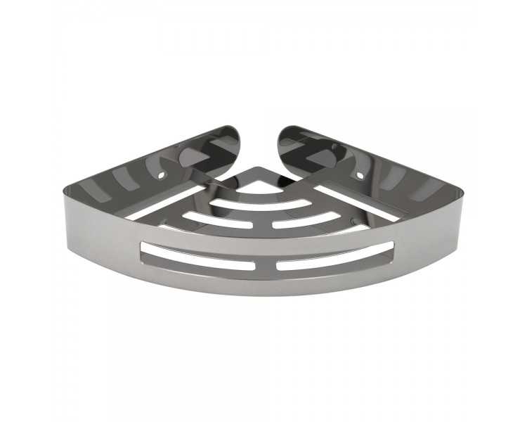 Cestillo Rincon Baño Autoadhesivo, Color Inox Con Efecto Espejo, Autoadhesivo Resistente o Con Tornillos