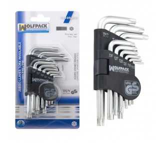 Juego Llaves Torx "L" 9 Piezas Inviolable